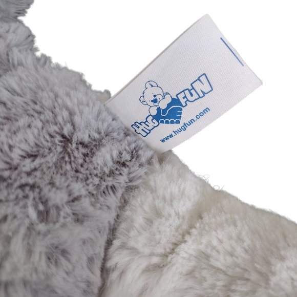 Hug Fun Wolf Husky Dog Puppy Plush 10" With Bunny Ears Stuffed Animal - Picture 7 of 8